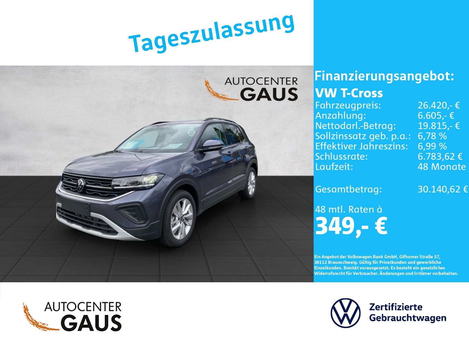 Volkswagen T-Cross Life 1.0 TSI DSG LED Kamera CarPlay foto 2