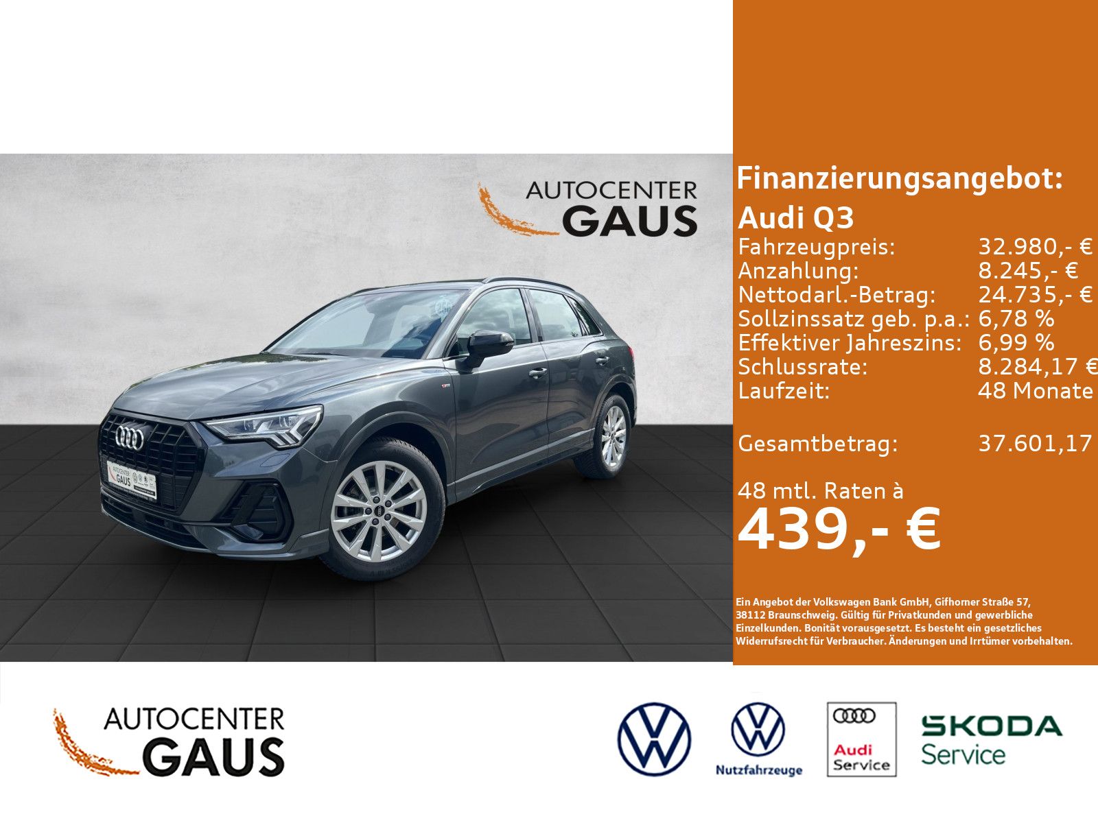 Q3 S line 35 2.0 TDI S tronic AHK*Navi*Kamera