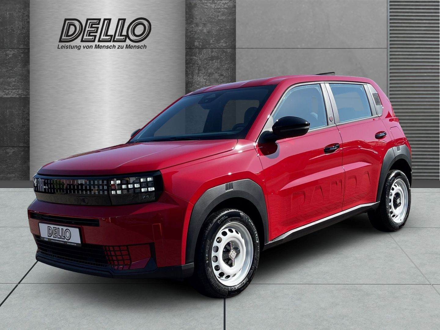 Fiat Grande Panda -e Red Klima Pixel-LED-Tagfahrlicht
