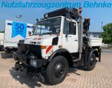 Unimog U 1400/ 427/10/ Kran Hiab 071/ Zwei Wege - Unimog U 1400