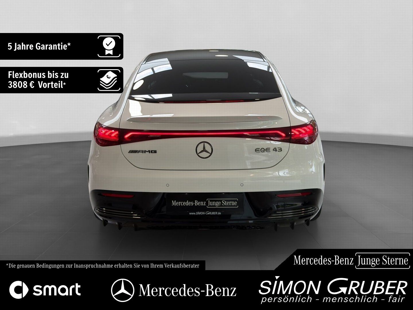 Fahrzeugabbildung Mercedes-Benz EQE 43 4M AMG Hyper Pano HUD Massage Md2025