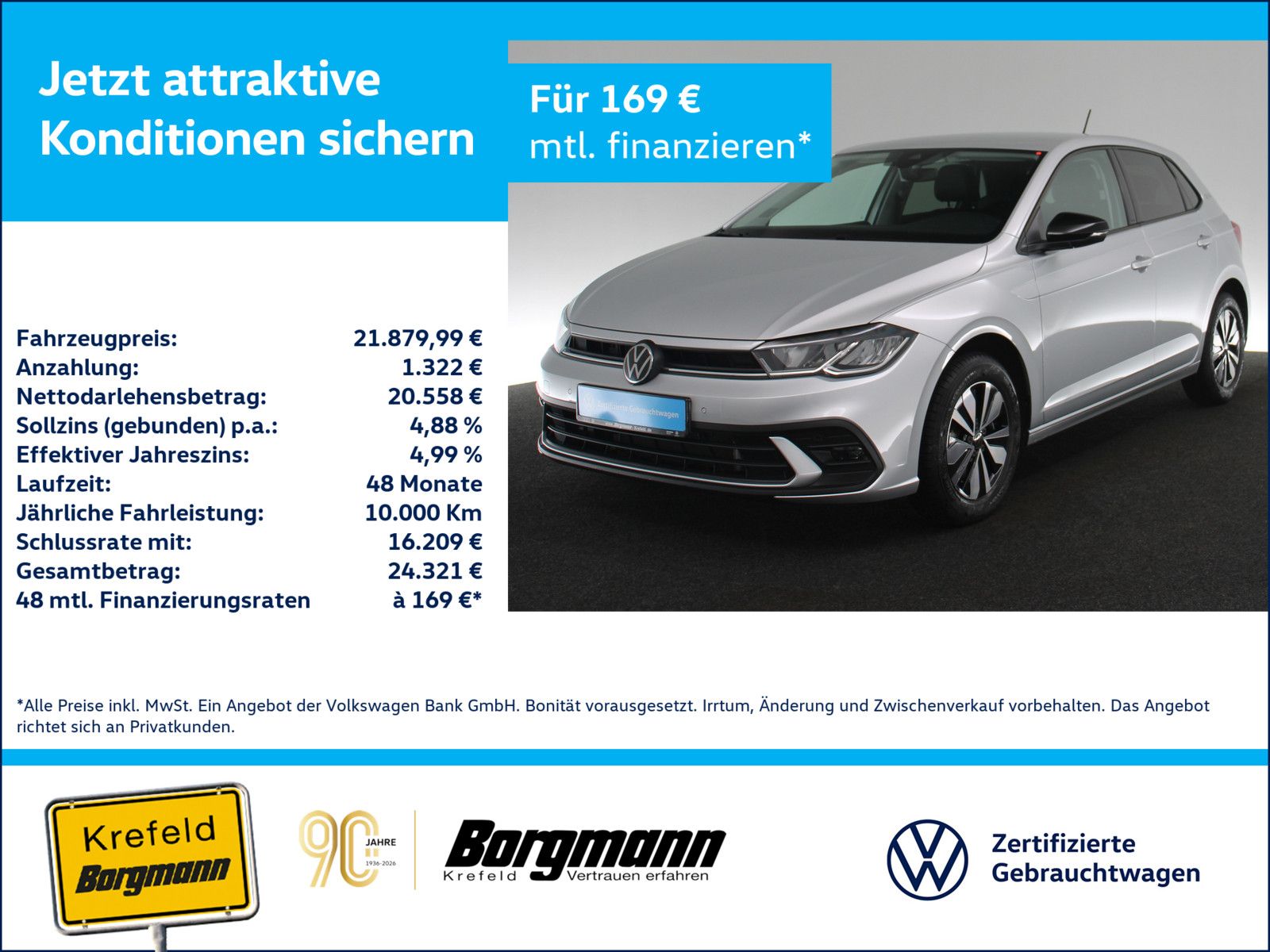 Volkswagen Polo 1.0 TSI Goal AHK LED ACC NAVI KAMERA SHZ foto 1