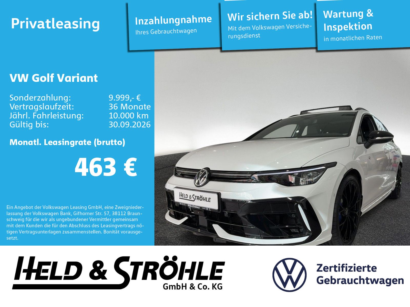 Volkswagen Golf Variant R Black Style Performance 4M 19 AHK foto 1