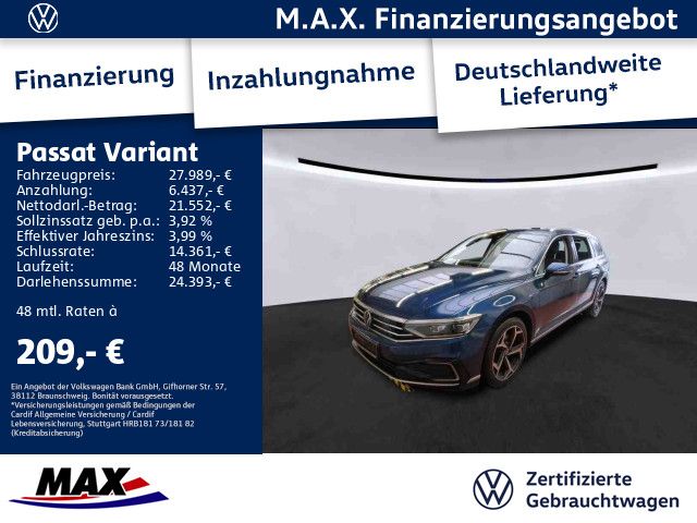 Passat Variant GTE 1.4 eHybrid R-LINE +AHK+PANO+
