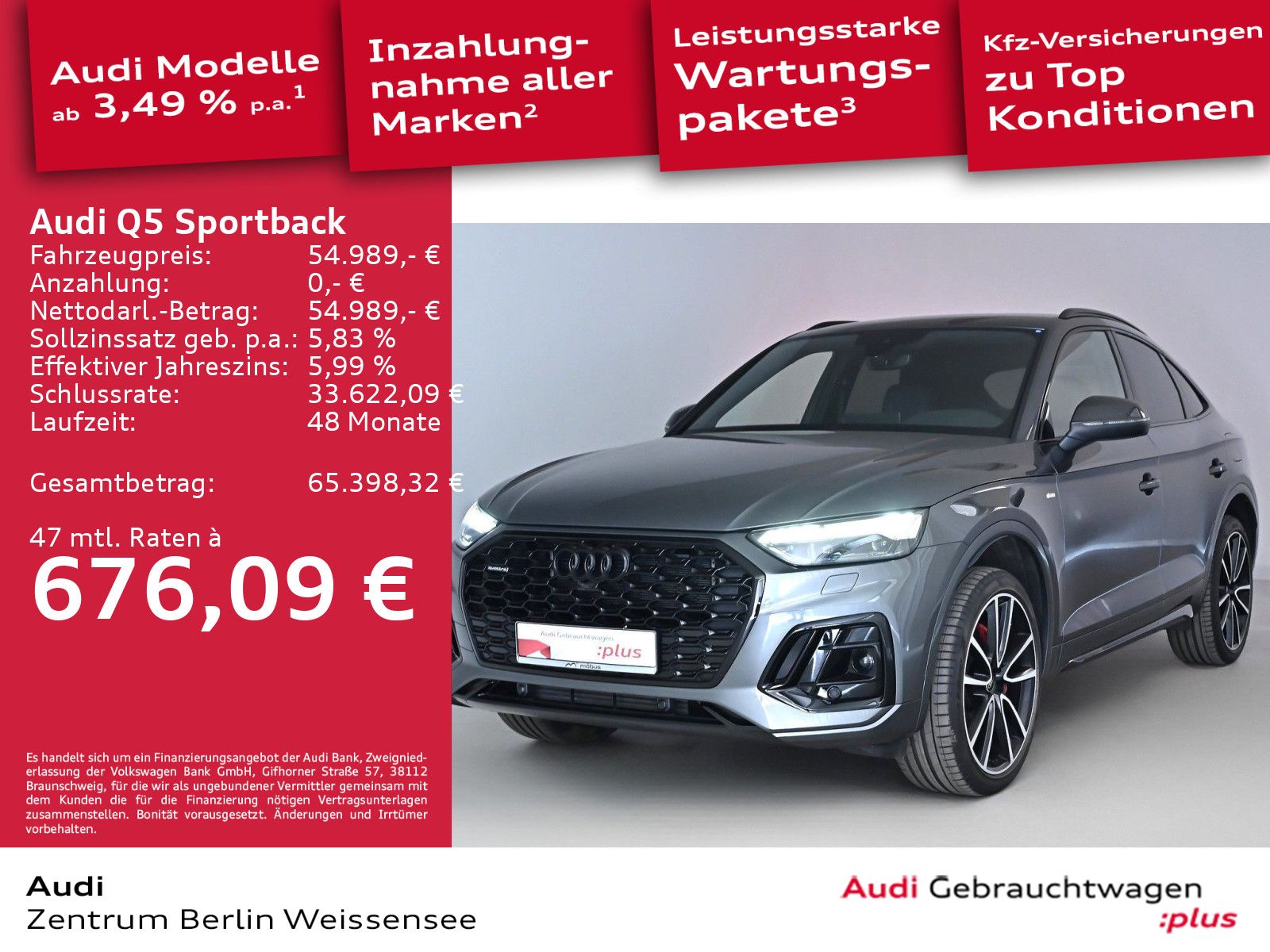 Audi Q5 Sportback 50 TFSI e QUA*S-LINE*AHK*MATRIX*RFK imagem 2