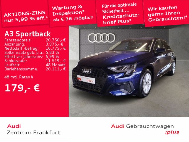 Audi A3 Sportback 30 TFSI LED VC Tempomat