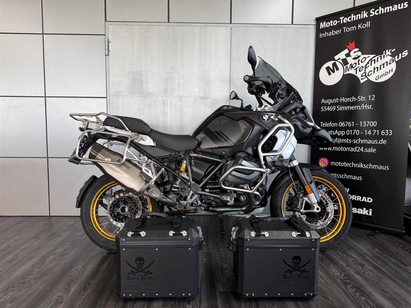 BMW R 1250 GS Adventure Triple Black, Scheckheft,