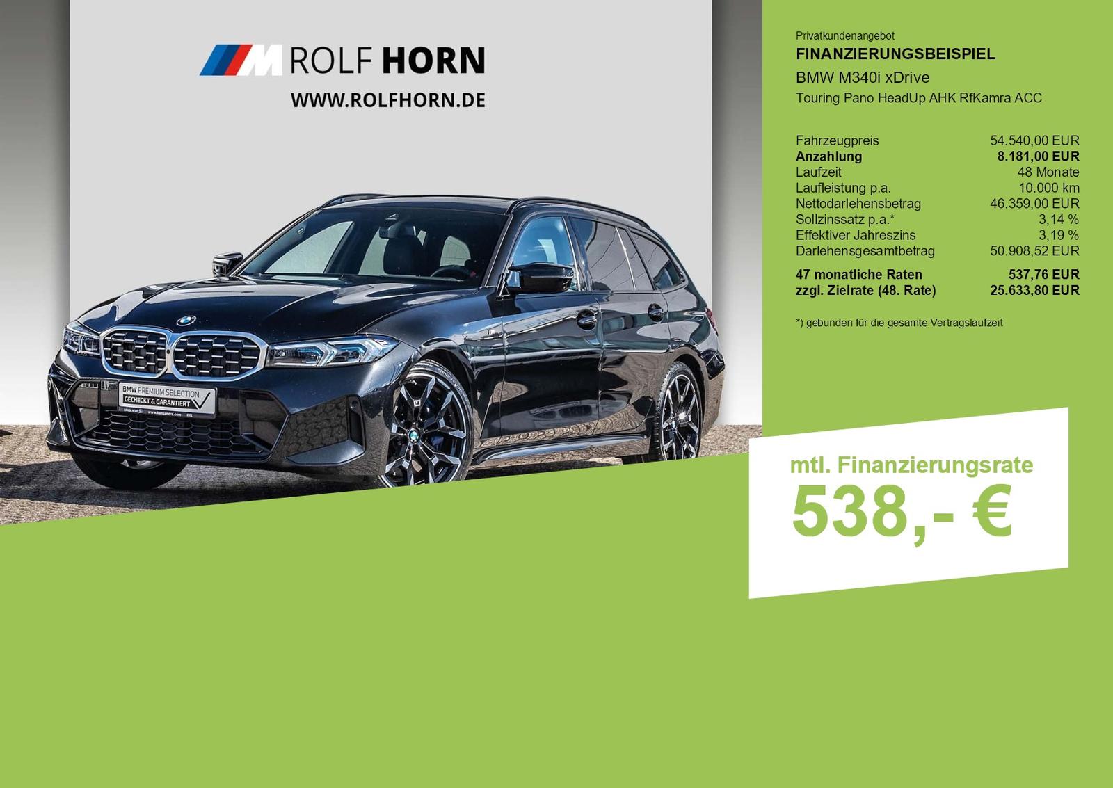 BMW M340i xDrive Touring Pano HeadUp AHK RfKamra ACC