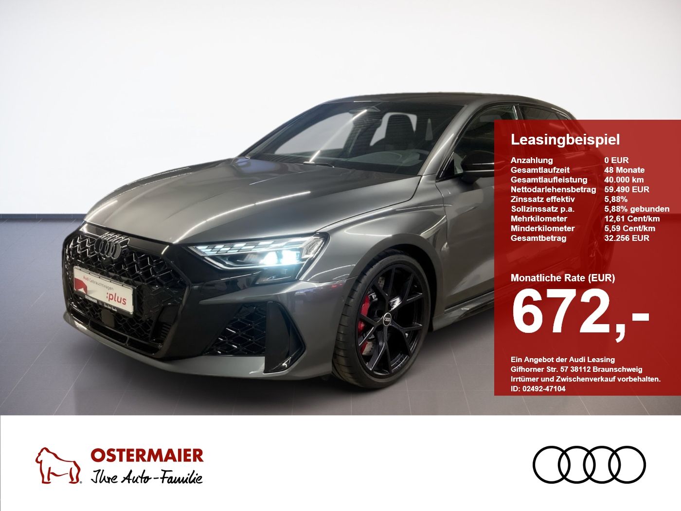 Audi RS 3 Sportback QUATTRO 2.5TFSI 400PS.LED.NAVI.KA