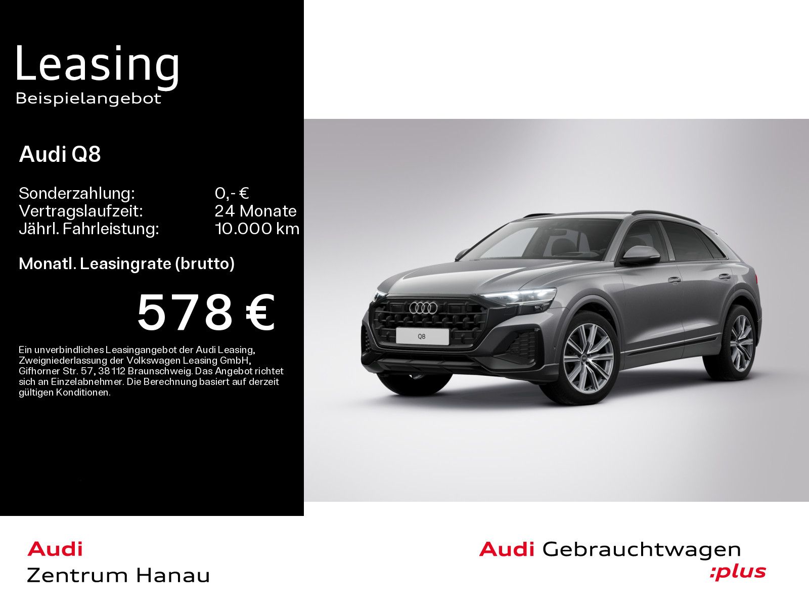 Audi Q8 45 TDI quattro*NAVI*MATRIX*HUD*LUFT*AHK*OPTIK