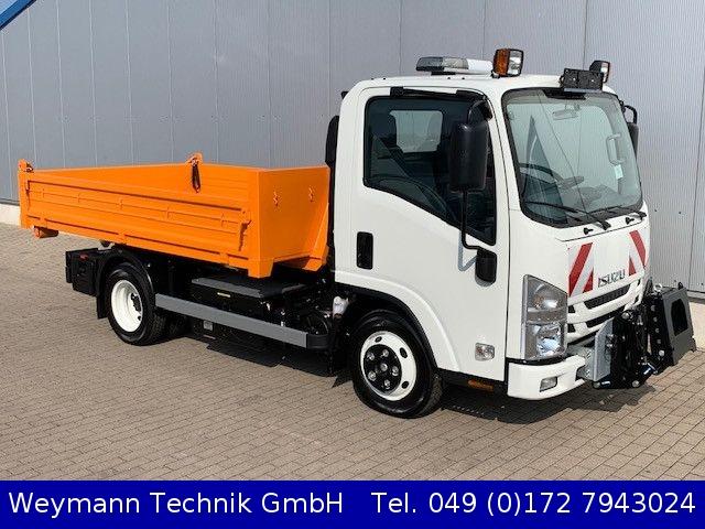 Isuzu NMR Aut Abrollkipp Unihydr Schneeschild Streuer