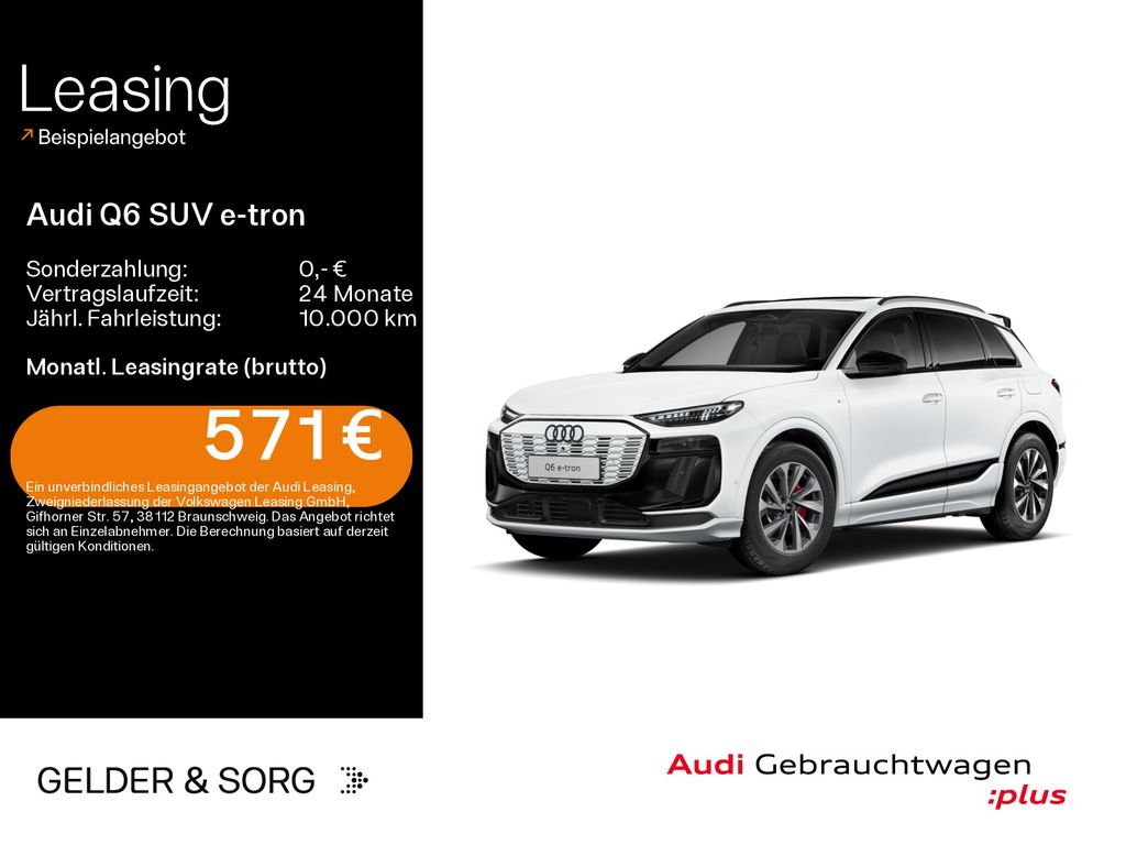 Audi Q6 SUV e-tron qu. S line 285 kW 576km/WLTP*Air*