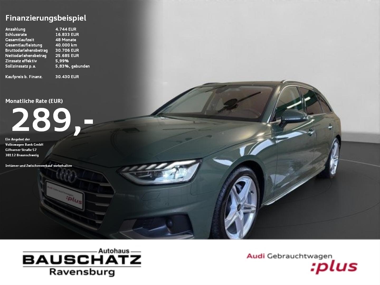 Audi A4 Avant 40 TFSI advanced *AHK*LEDER*PANO*B&O*SH