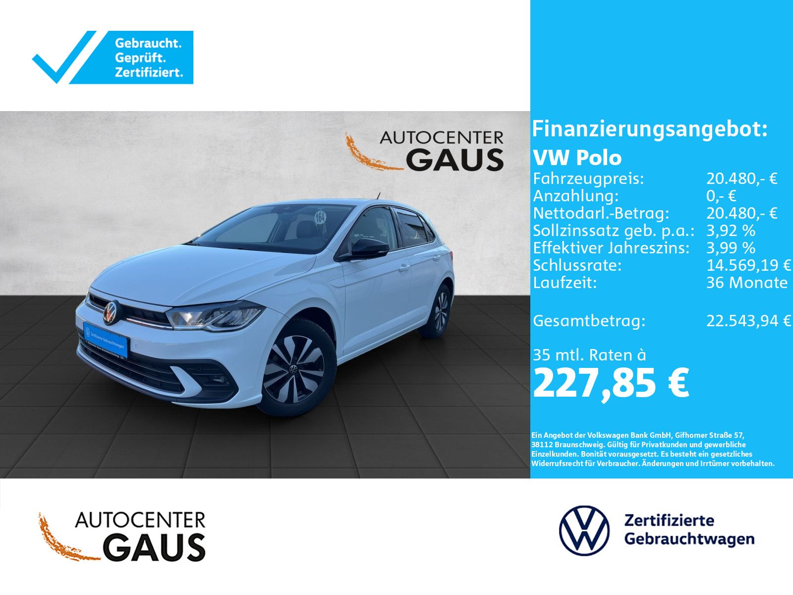 Polo Goal 1.0 TSI Navi*ACC*LED
