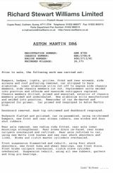 Aston Martin DB 6 Vantage Richard Williams top Historie - Aston Martin DB in Frankfurt (Main)