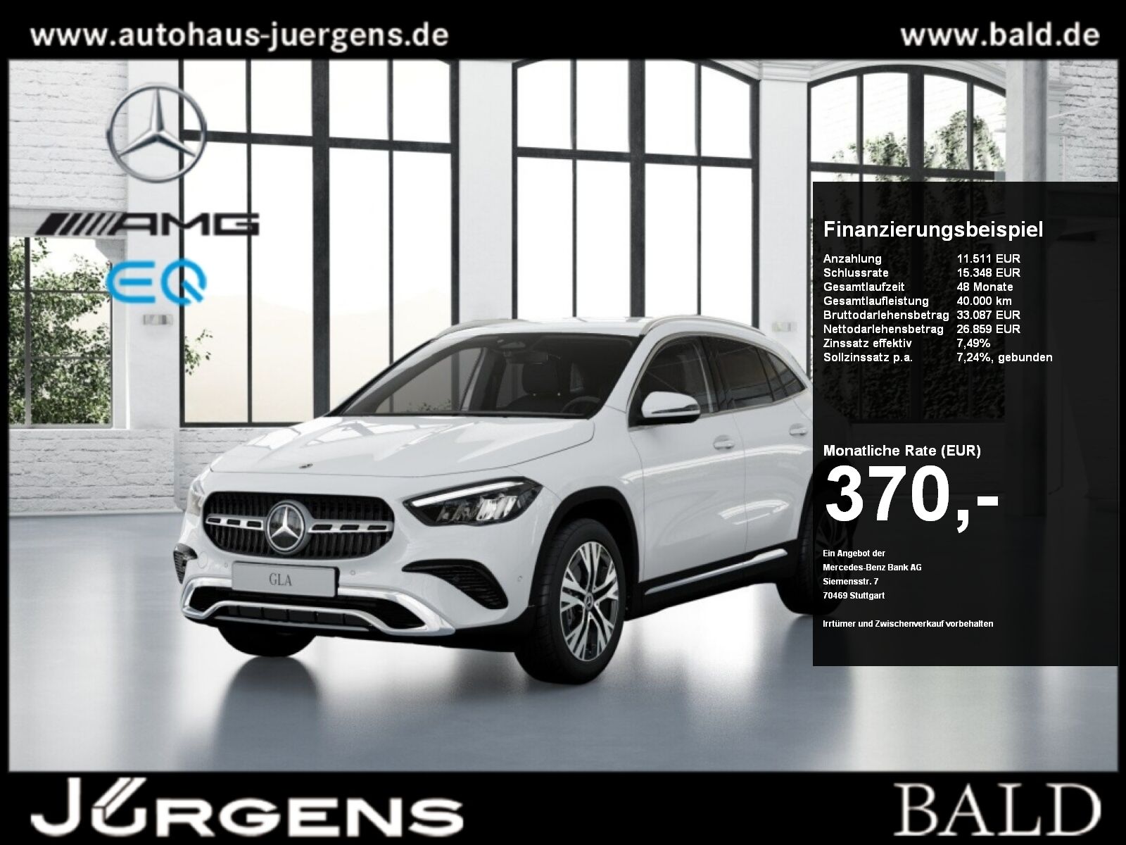 Mercedes-Benz GLA 180 d Progressive Distr Stdhz Cam LED Navi