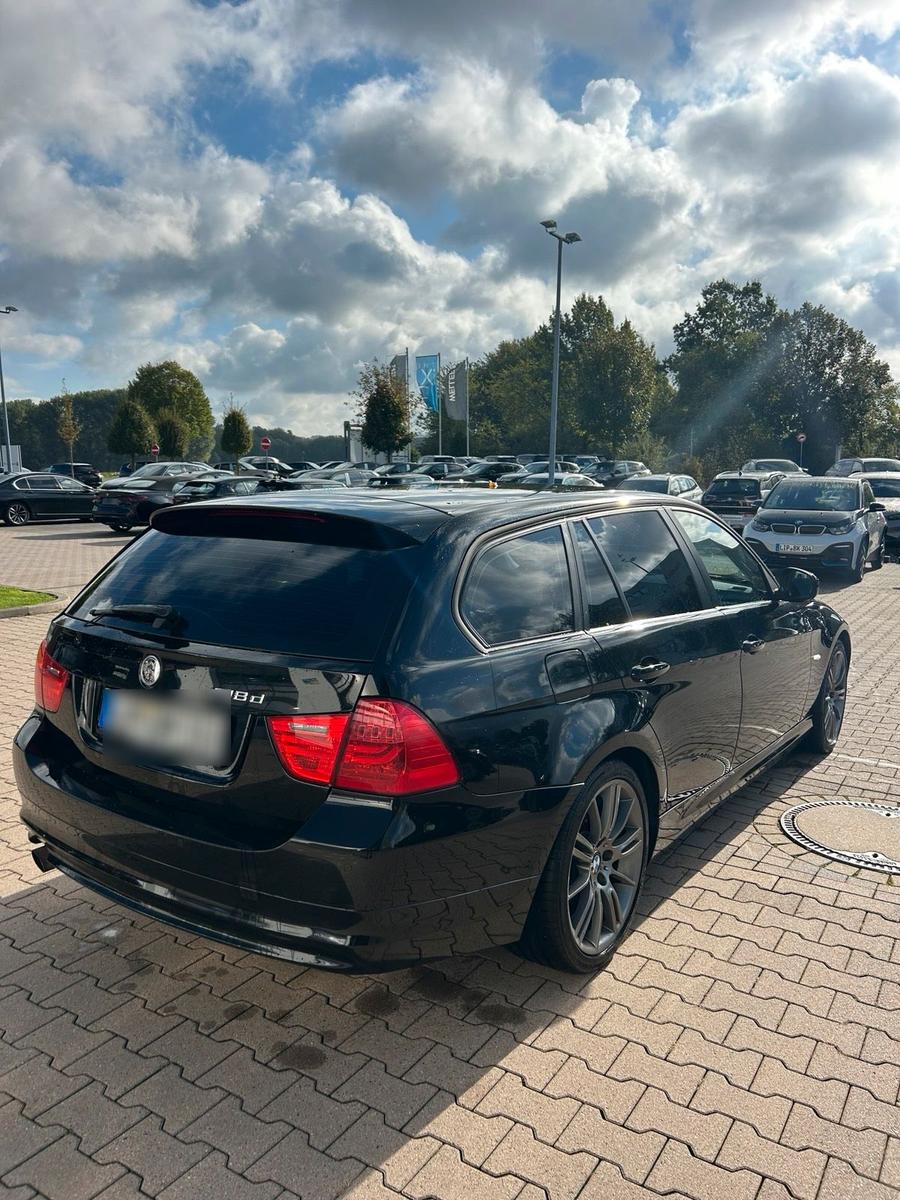 BMW 318 2009 — rear view