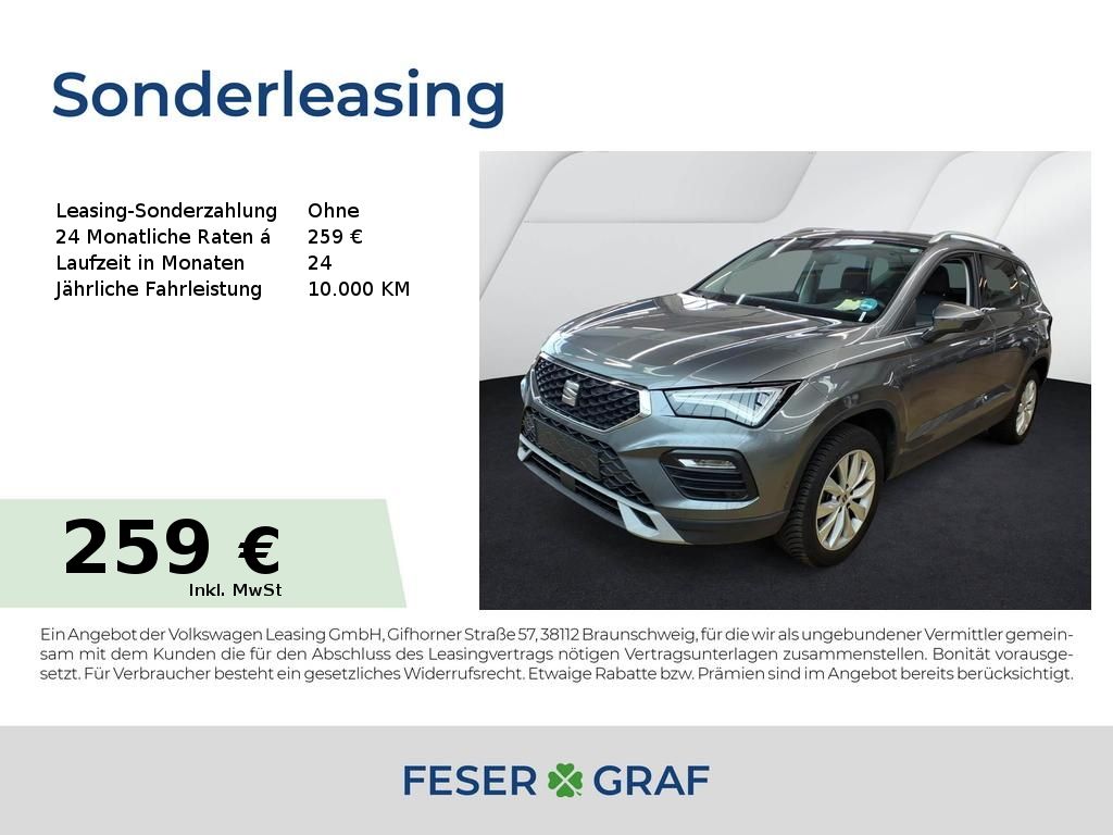 Ateca 1.5 TSI Style DSG AHK Navi RüKa Sitzh. 17"