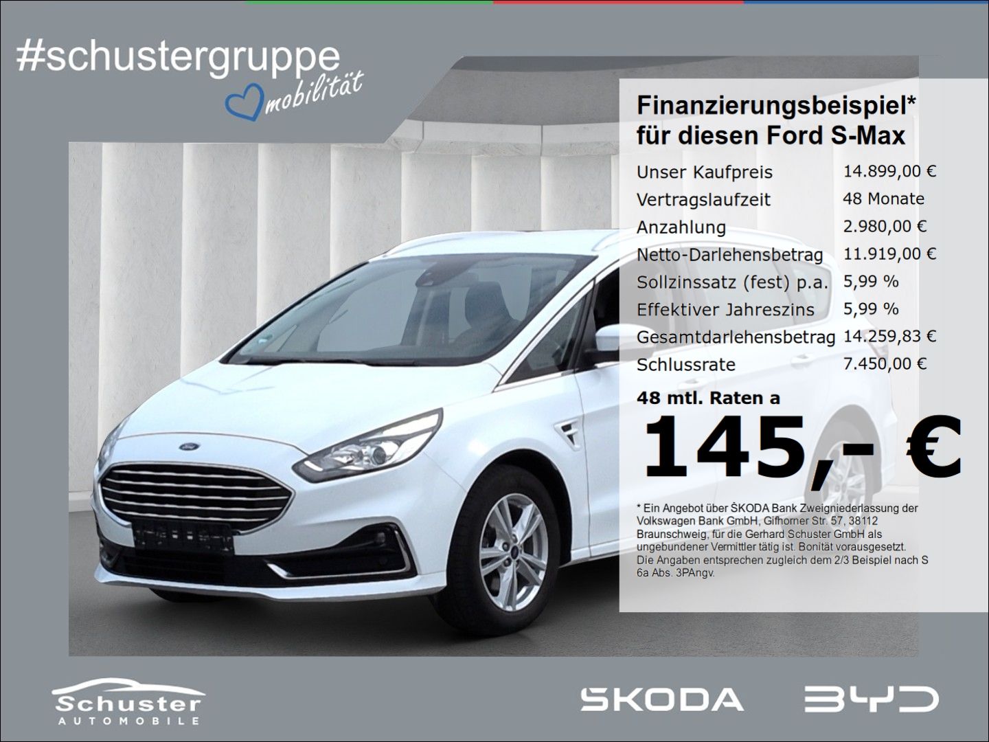 Ford Ford S-Max Titanium 2.0D*Autom ACC Navi VKZ-Erk 2x