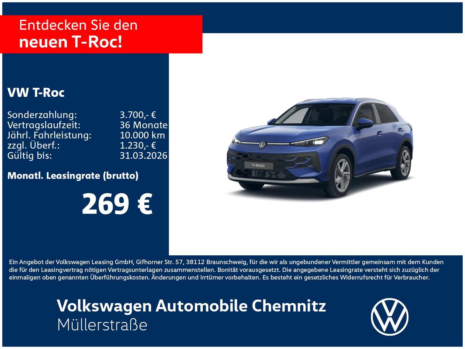 Volkswagen T-Roc Style 1.5 l eTSI 85 kW DSG