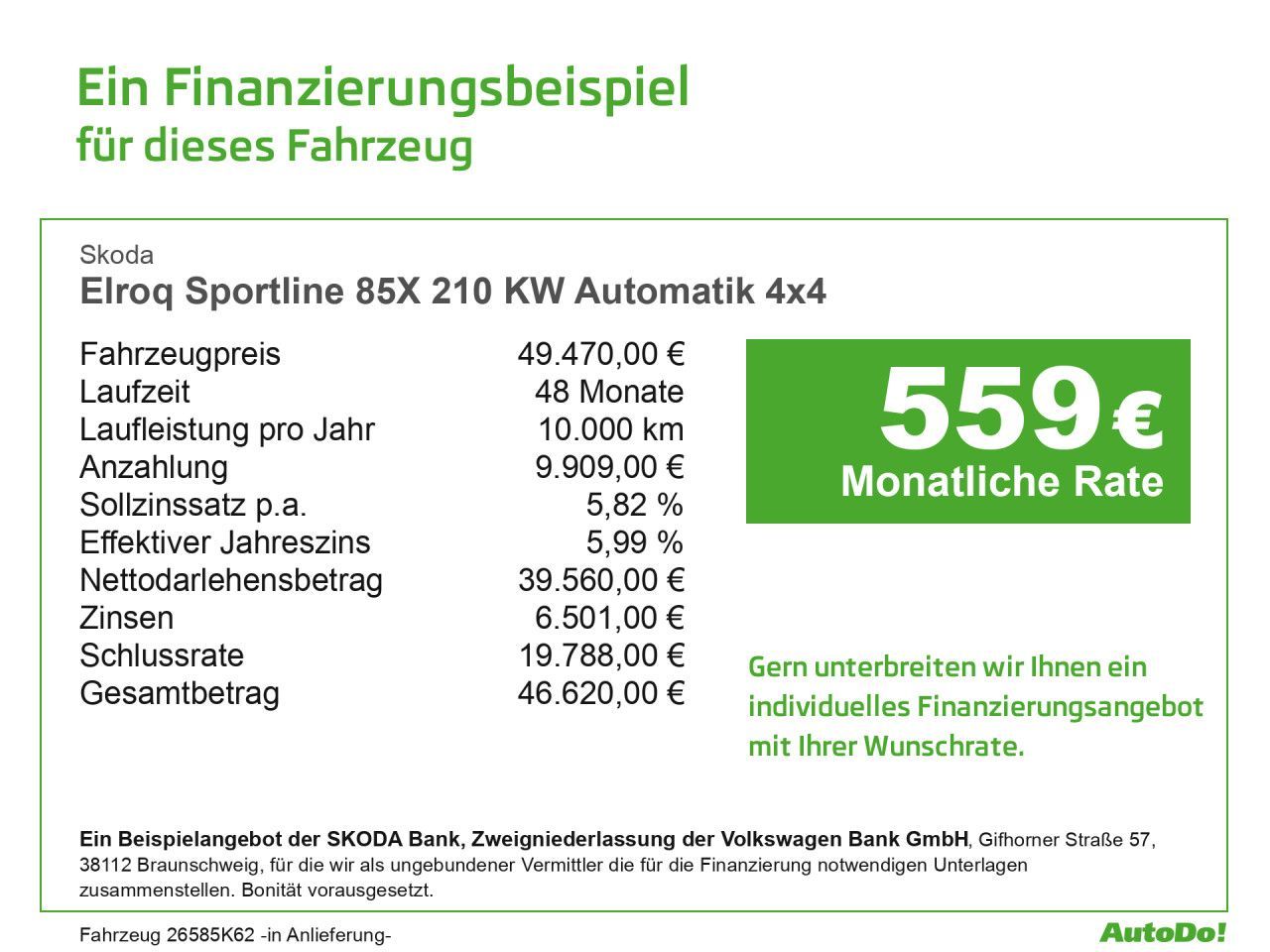 Skoda Elroq Sportline 85X 210 KW Automatik 4x4 imagem 3