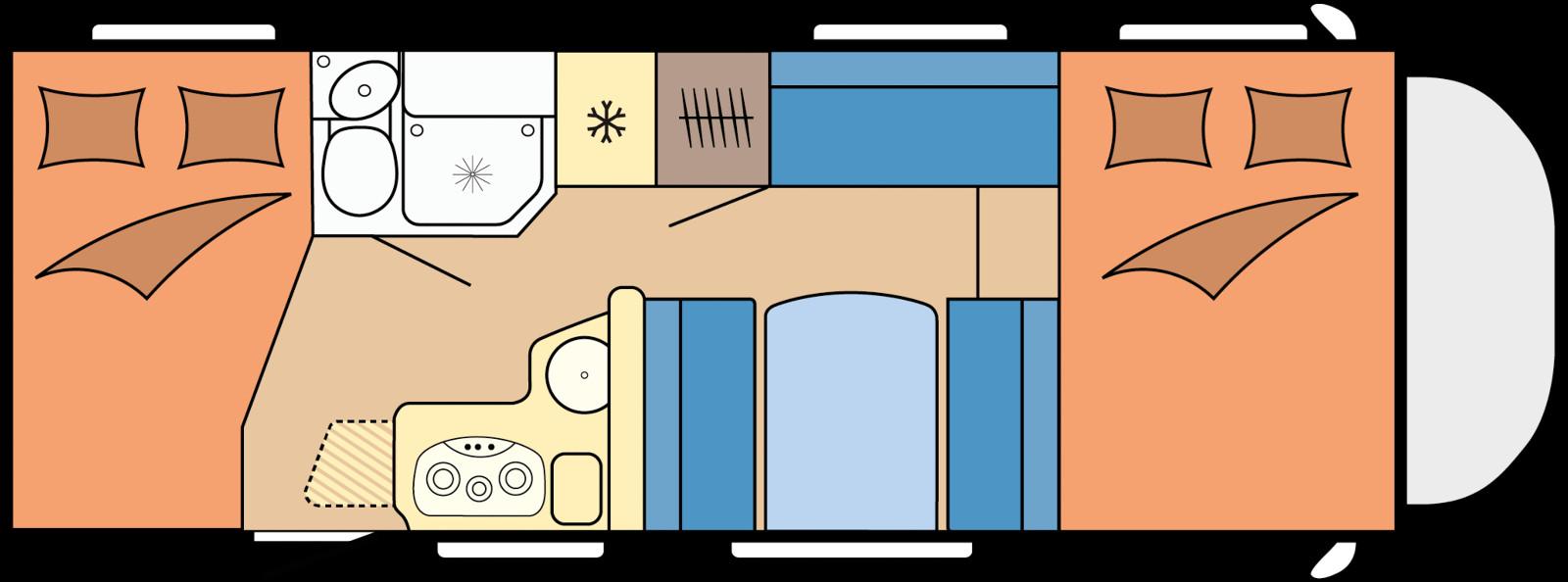 Hobby A70 GFM Optima OnTour Alkoven
