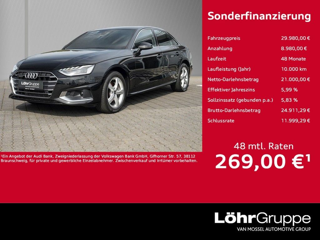 Audi A4 Lim. 40 TDI qu S tronic advanced Navi/LED/ACC