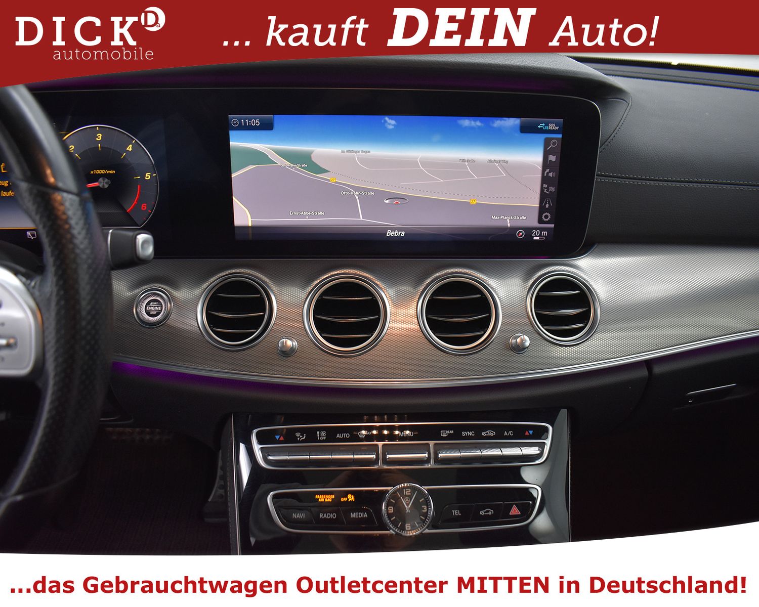 MERCEDES-BENZ E350d 2X AMG Line NIGHT+PANO+WIDES+BURMS+KAM+20" - Image 16