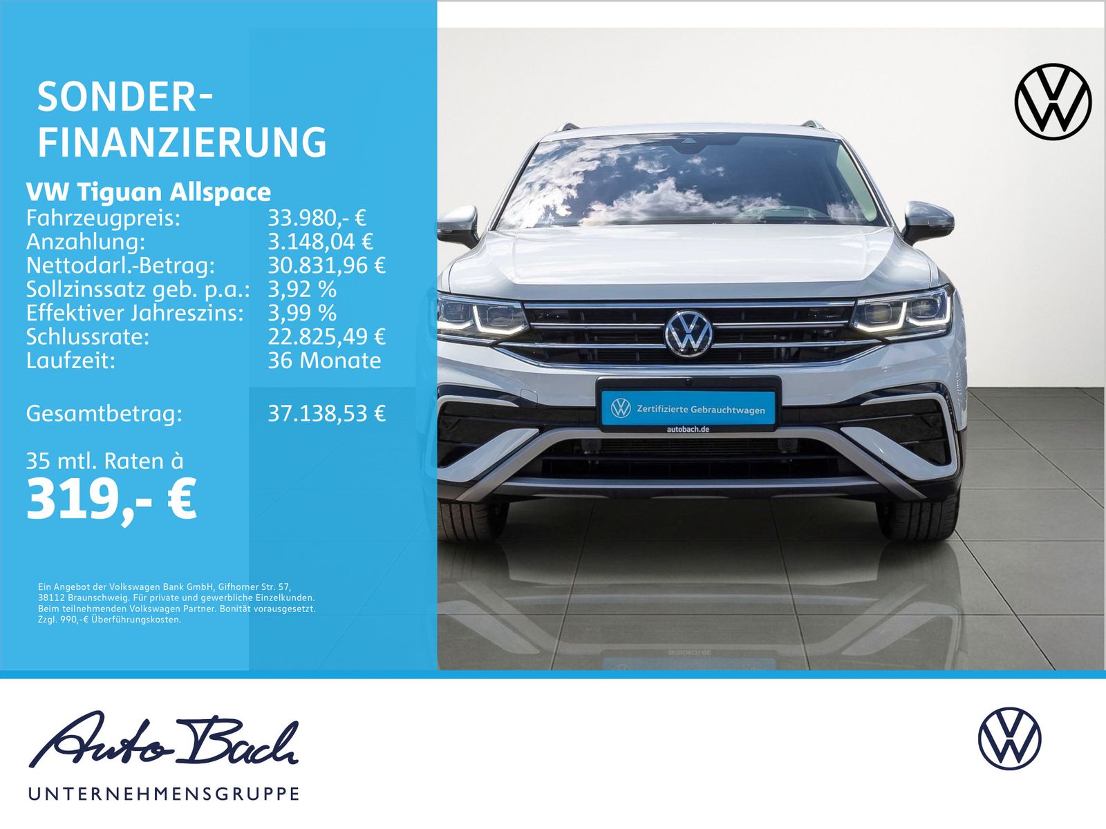 Volkswagen Tiguan Allspace Elegance 2.0TSI 4M DSG Navi Matr imagem 2