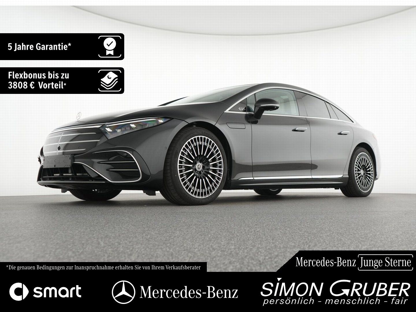Fahrzeugabbildung Mercedes-Benz EQS 580 4M AMG Exklusive 4*Massage HUD Burm Digi