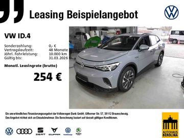 Volkswagen Leasingangebot: Volkswagen ID.4 Pure *ACC*NAV*PDC*LED*SHZ*App-Connect*
