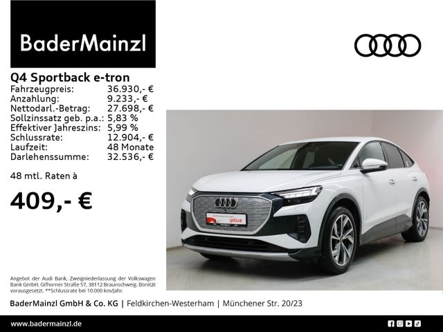 Audi Q4 Sportback 40 e-tron HUD Matrix Virtual Kam.