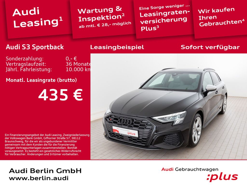 Audi S3 Sportback TFSI S tr. PDC LED B&O SITZHZG