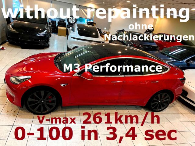 Tesla Model 3 Performance Allrad+ohne Nachlackierungen