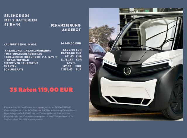 Silence S04 L6e 6 kW mit 2 Batterien, Klimaanlage, Bluet