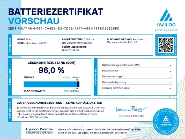 Frontera Electric C GS 44kWH AUTOMATIK+LED+NAVI+