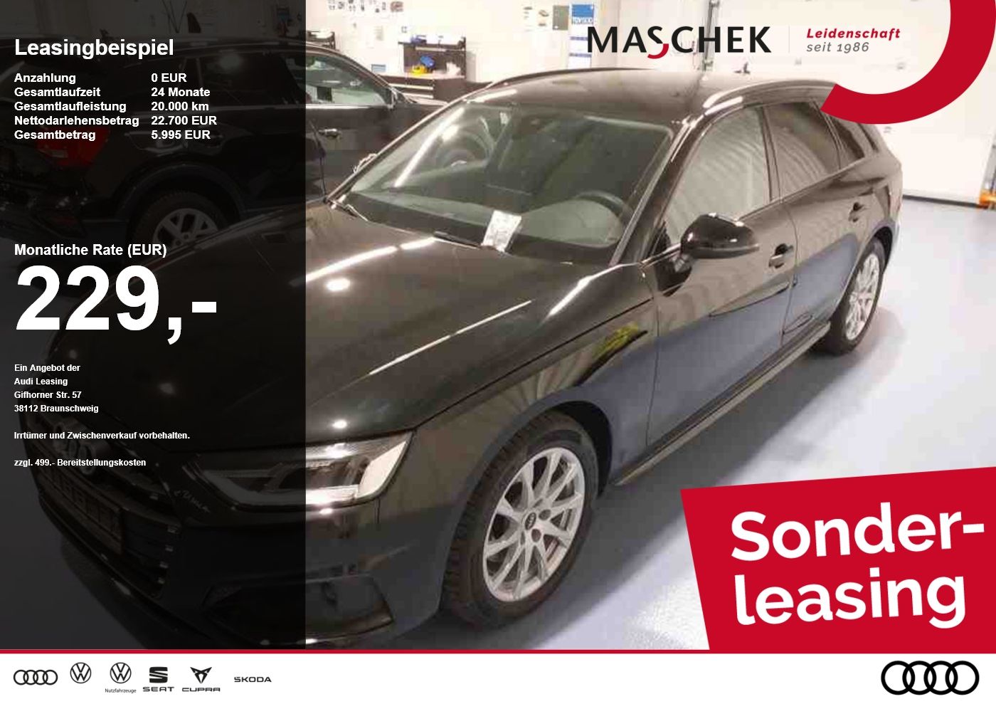 Audi A4 Avant *Sonderleasing* 35 TFSI S tronic Navi P