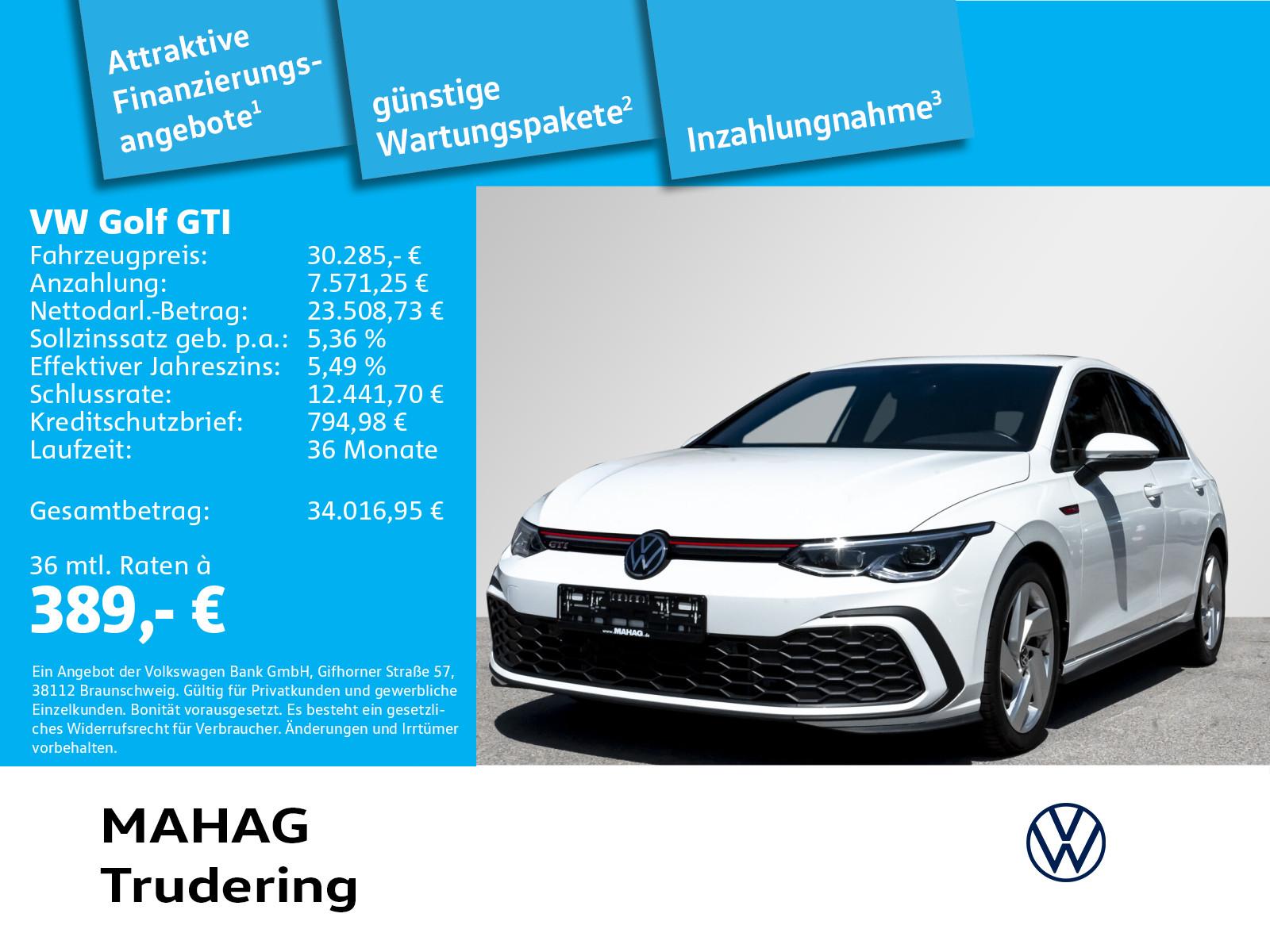 Volkswagen Golf VIII GTI 2.0 TSI LED+ Sitzhz ParkPilot Rear, миниатюра 2
