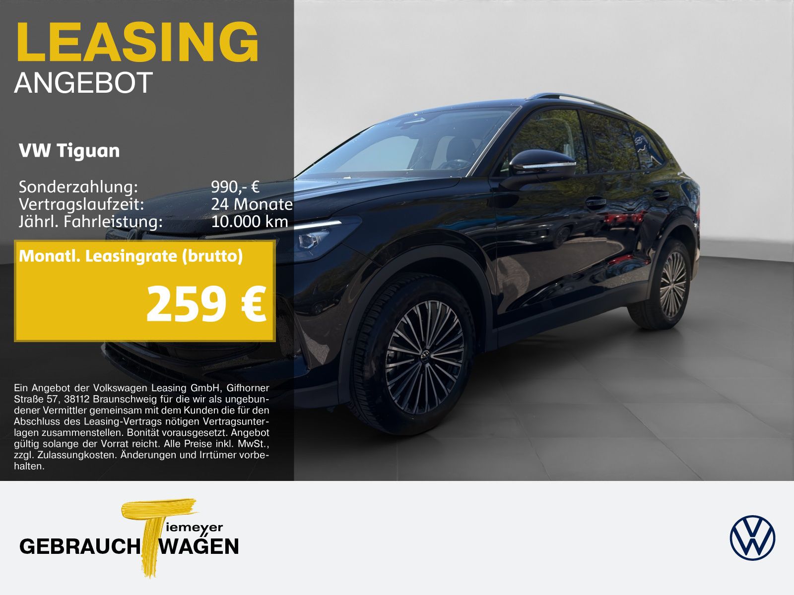 Volkswagen Tiguan 2.0 TDI DSG GOAL LM18 AHK 360 NAVI