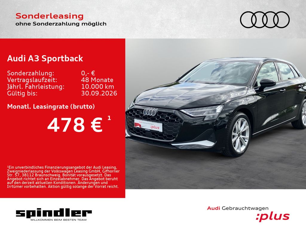 A3 Sportback advanced 40TFSIe S-tronic/ LED, RFK
