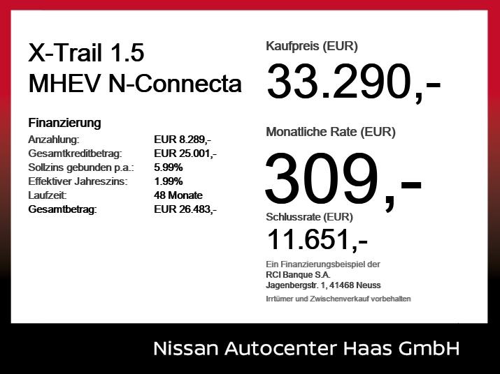 Nissan X-Trail 1.5 MHEV N-Connecta Head-Up-Display+19''