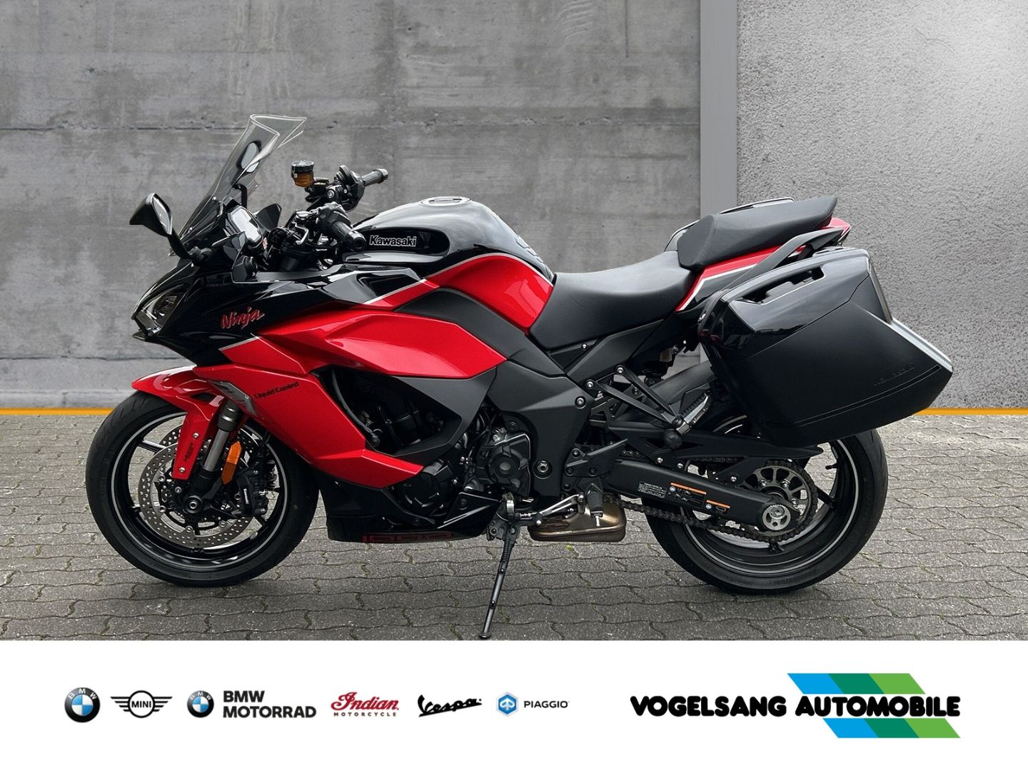 Fahrzeugabbildung Kawasaki Ninja 1000 SX Koffer mit Innentaschen, großes Wi