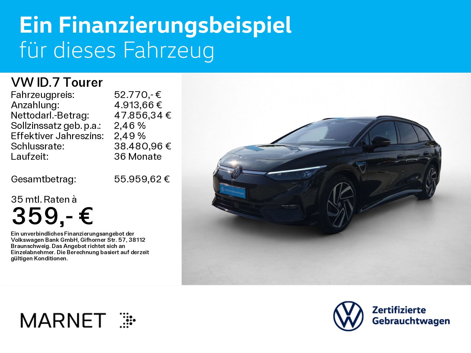 Volkswagen ID.7 Tourer Pro S Navi Wärmep. IQ-Light IQ-Drive foto 2
