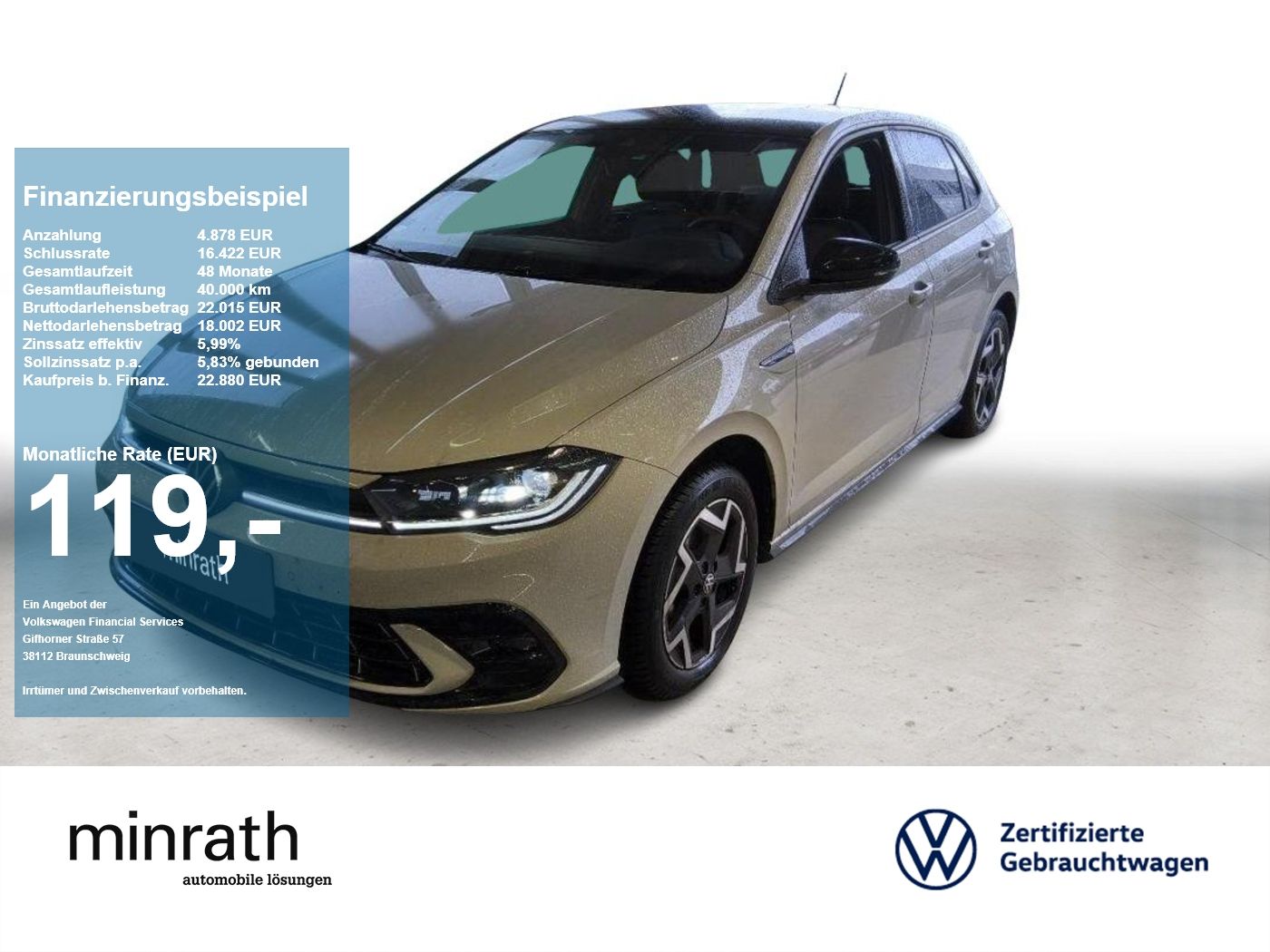 Volkswagen Polo R-Line 1.0 TSI MATRIX ACC NAVI APP RFK SHZ foto 1