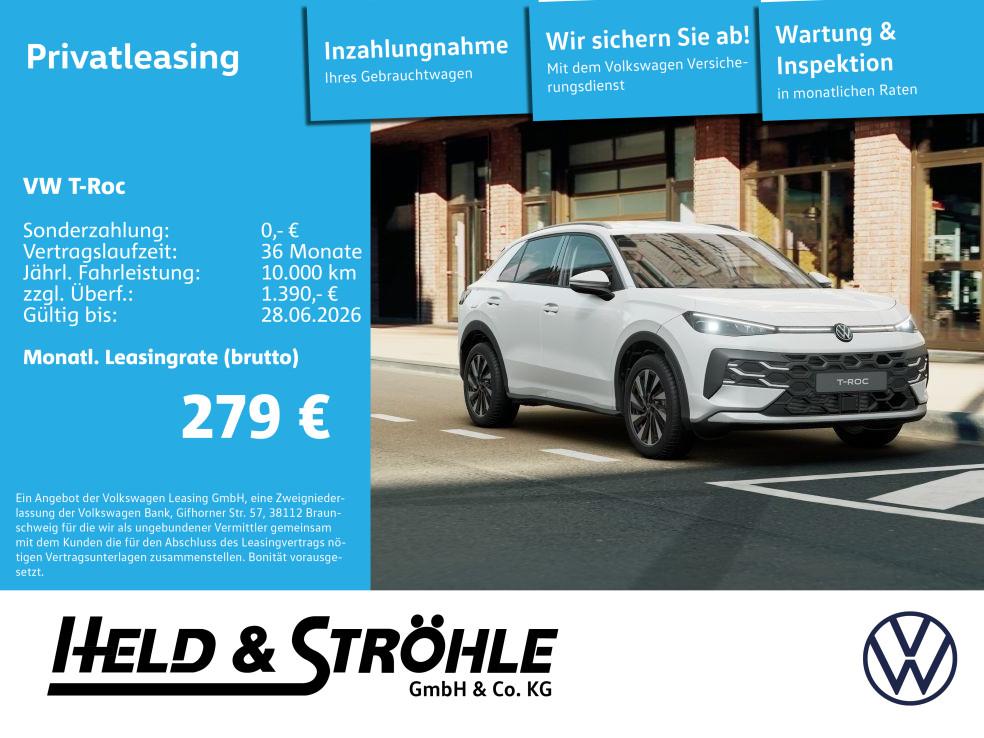 Volkswagen T-Roc Energy 1.5eTSI AHK SHZ Aktionszulassung