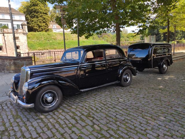 Mercedes-Benz 220  kpl. Gespann Bestattungswagen/ Leichenwagen