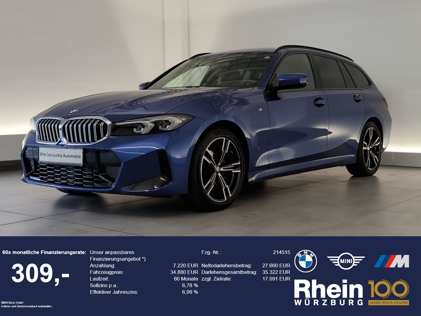 BMW 318i Touring M Sport Navi/LED/AHK/360° Navi/LED/