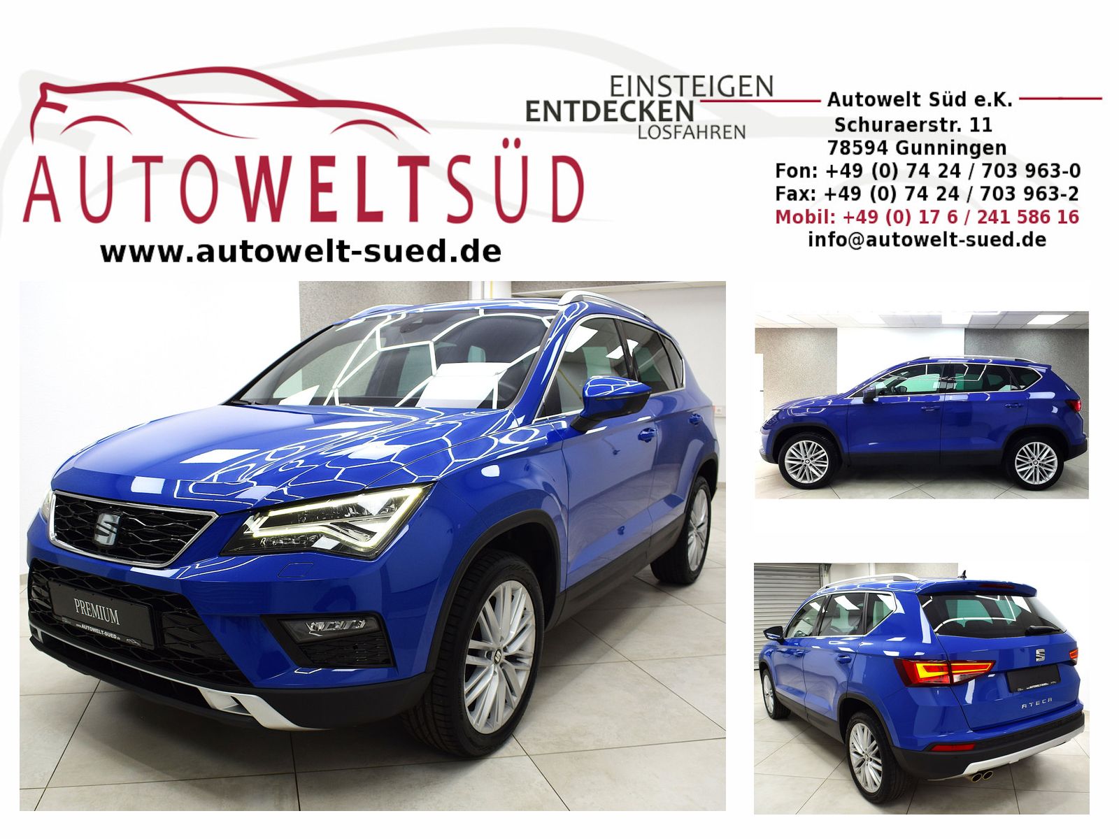 SEAT Ateca 1.5 TSI Xcellence DSG ACC LED Navi RCam Ke