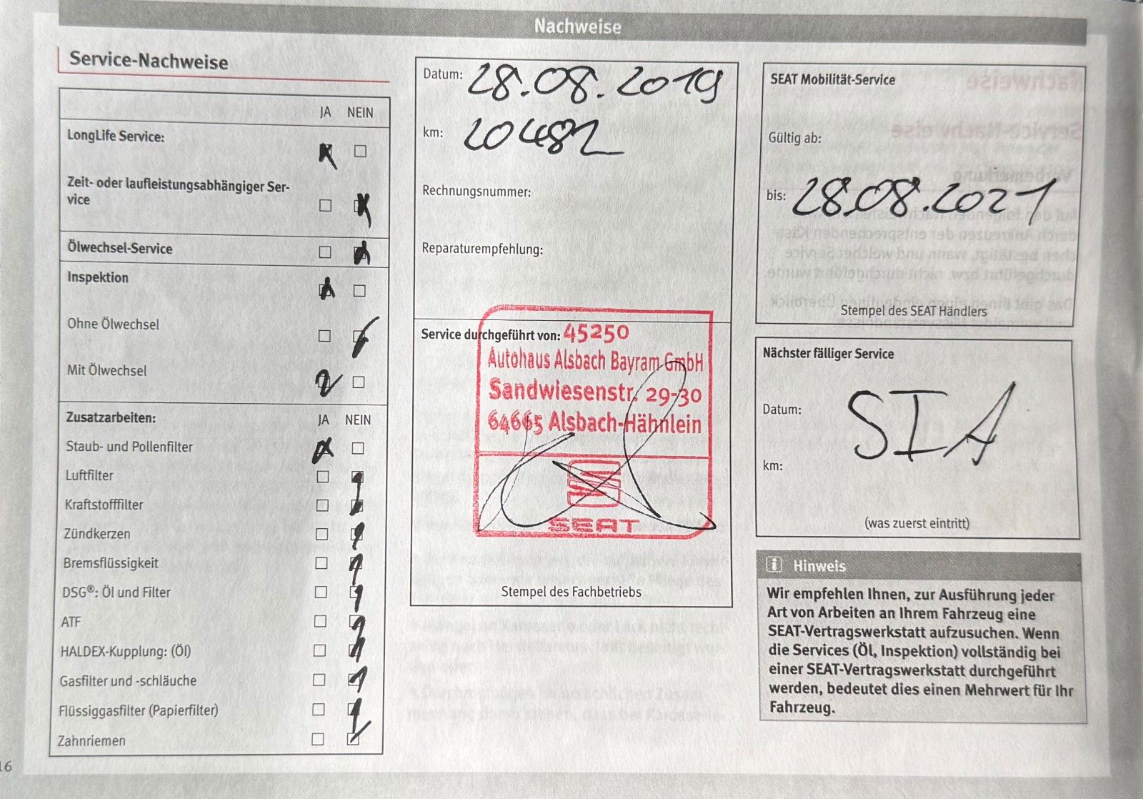 Fahrzeugabbildung SEAT Ibiza 1.0 Reference  "Klima LM Parksensoren hi."