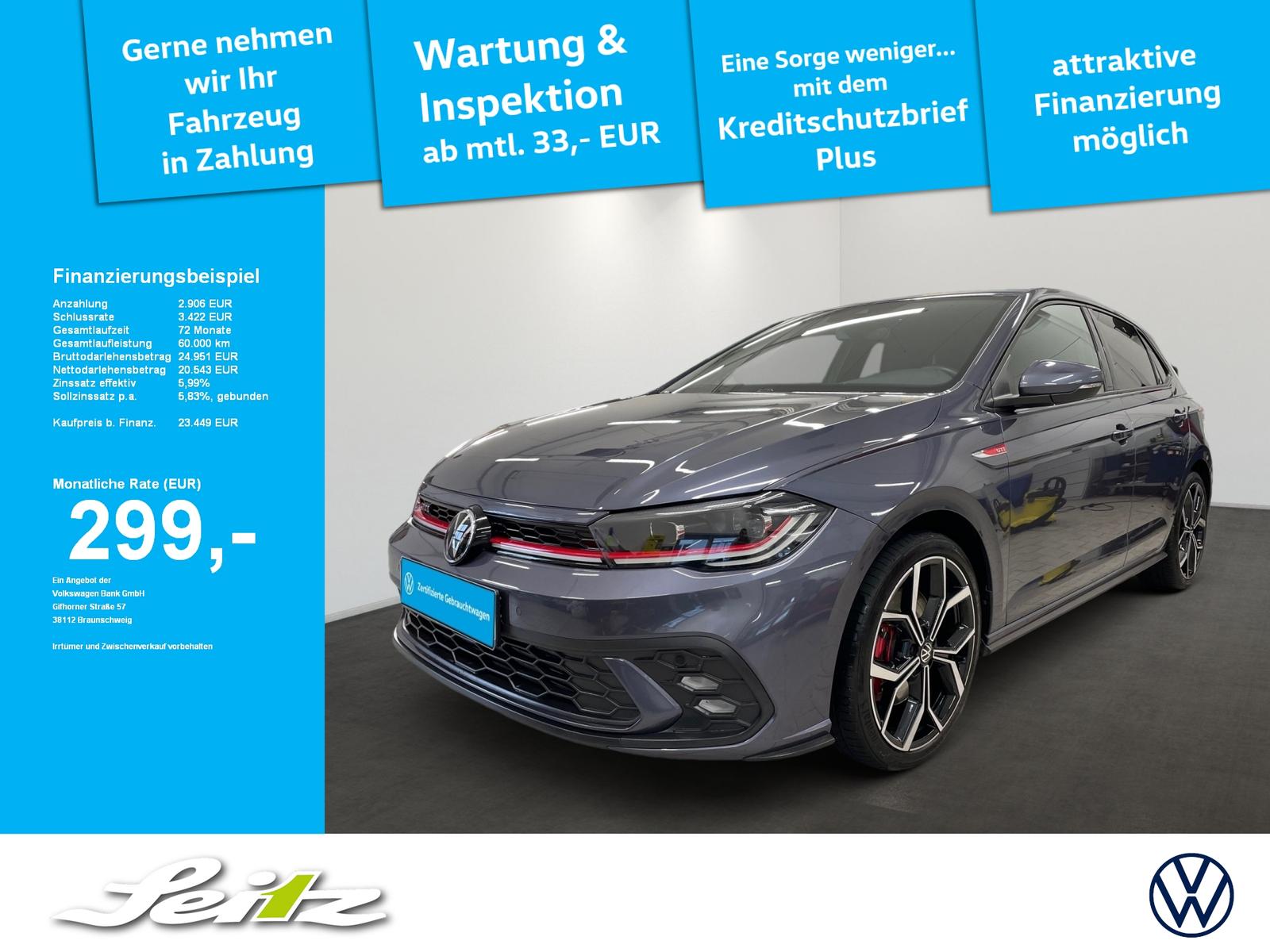 Volkswagen Polo VI 2.0 TSI GTI *MATRIX*NAVI*PARKSENSOR*